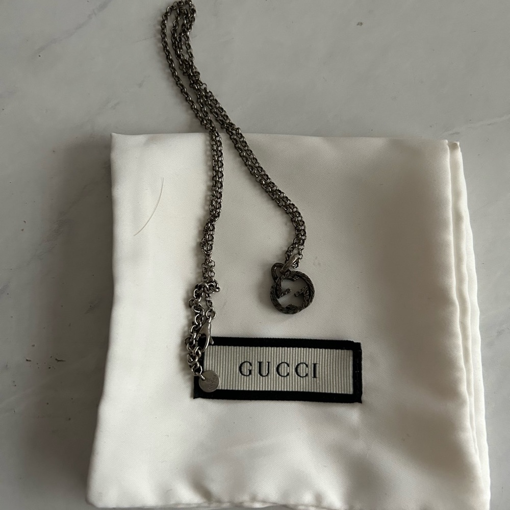 Gucci logo necklace